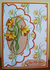 Daffodil Envelope Card by Kerry Sawyers