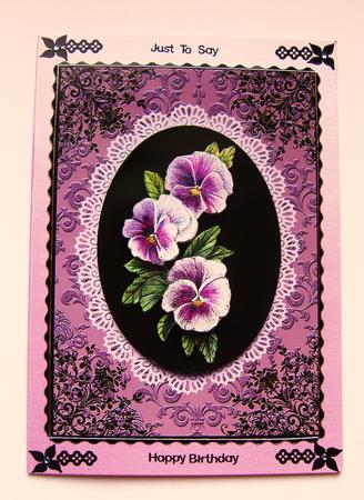 Filigree Pansies by Kerry Sawyers