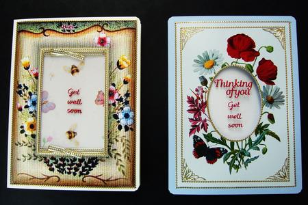 Two Floral Get Well Soon Toppers by Kerry Sawyers