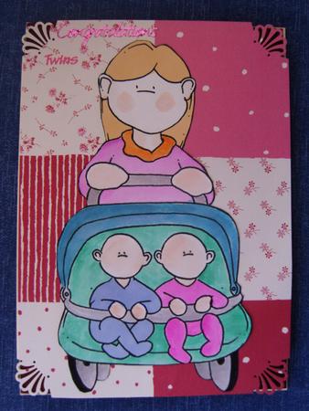 Twin Buggy Doodles Digital Stamp by Kerry Sawyers