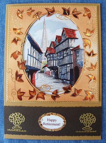 Church Lane Ledbury Herefordshire Card Frame 6 x Sentiments by Kerry Sawyers