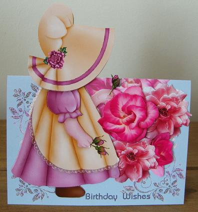 Over the Edge Kit - Girl in a Sunhat Lilac & Rose by Kerry Sawyers