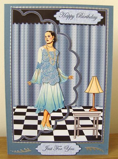 Chic Lady Envelope Card by Kerry Sawyers