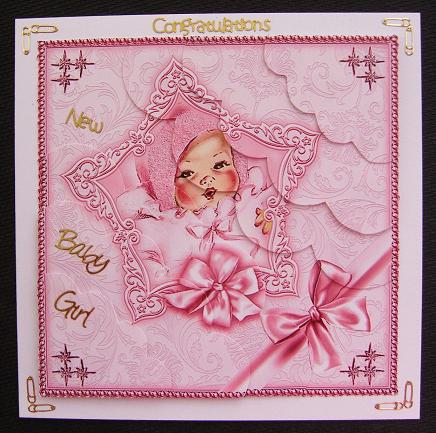New Baby Girl Duo Corner Stacker by Kerry Sawyers