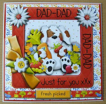 Just for You Dad Fresh Picked Gardening Dog by Kerry Sawyers