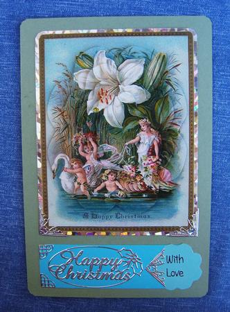Vintage Flower Fairy Christmas Flower Shaped Pyramid Sheet by Kerry Sawyers