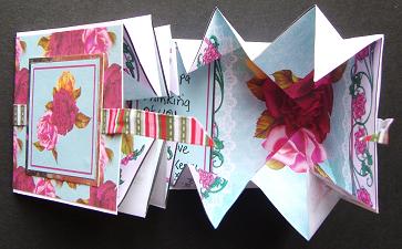 Exploding Card - Old Fashioned Roses 2 by Kerry Sawyers