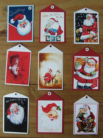 Santa Collage Sheet by Kerry Sawyers