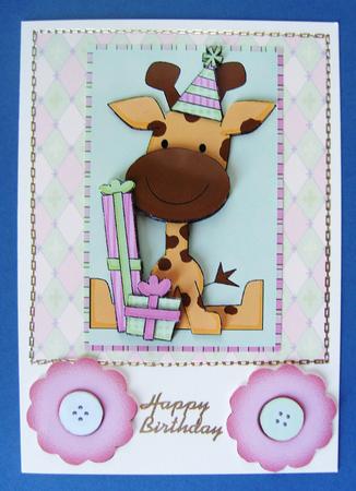 Giraffe Decoupage by Kerry Sawyers