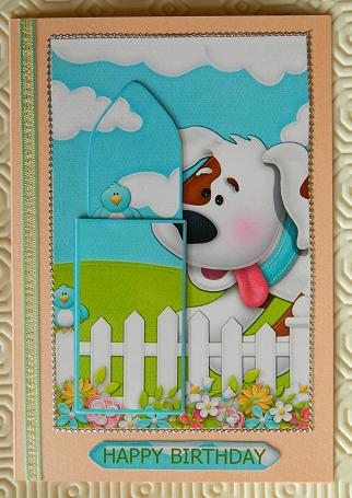 Bumbleberry Cottage Dog Bookmark Birthday Sheet C6 Size by Kerry Sawyers
