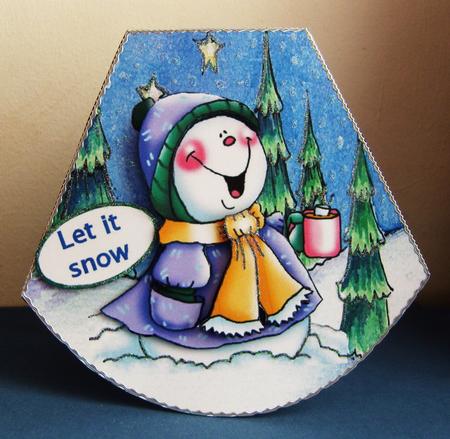 Little Snowgirl Wobble by Kerry Sawyers