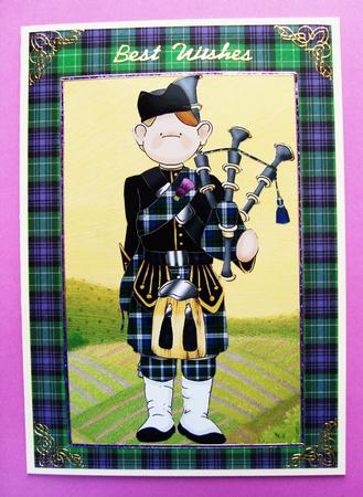 Bagpipe Doodles Large Image by Kerry Sawyers