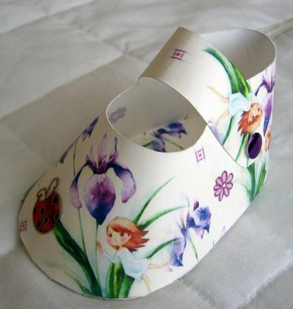 Darling Little Flower Girl with Beautiful Purple Iris Backing Paper by Kerry Sawyers