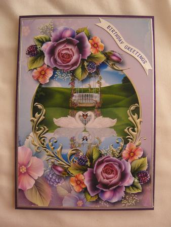 Swans & Gorgeous English Roses by Kerry Sawyers