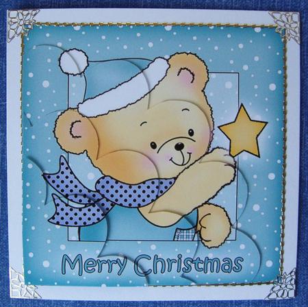 Robert's Christmas Star Shell Edged Corner Side Stacker by Kerry Sawyers
