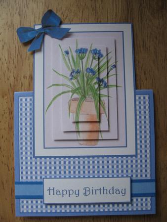 From the Heart Painted Agapanthus Over the Edge Design Sheet by Kerry West