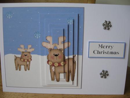 Cute Reindeer Pyramid Design Sheet by Kerry West