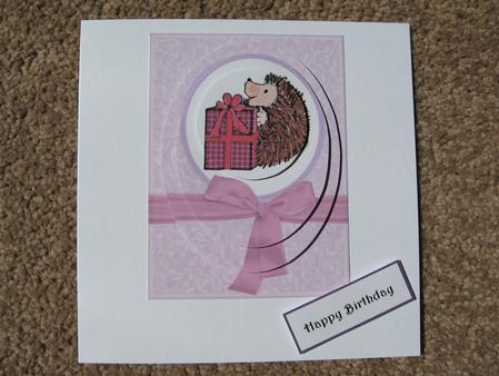 Spike Giving Presents Duo Card Pyramid Project Sheet by Kerry West