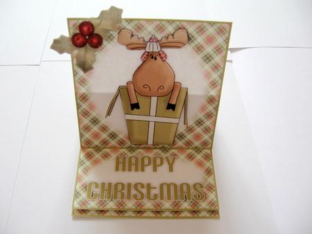 Christmas Moose All Wrapped Up 5 Minute Easel Card Featured Gallery Photo