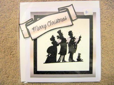Christmas Silhouette Carol Singers by Kerry West