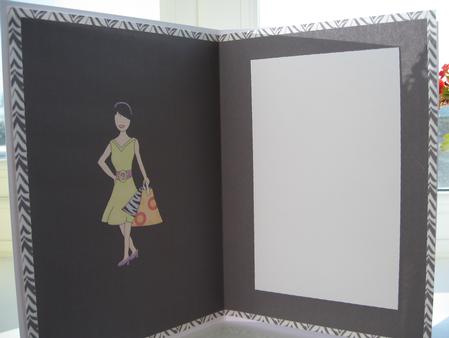 Shopping Lady Zebra Themed Insert by Kerry West