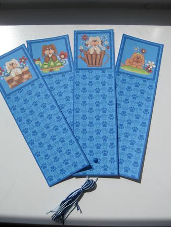 Puppy Dayz Blue Book Marks by Kerry West