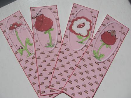 Funky Flowers Book Marks by Kerry West