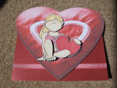 Valentine Doodles Heart Card by Kerry West