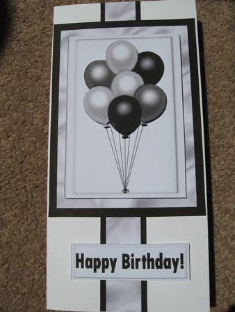 Let's Celebrate Male Birthday Balloon Decoupage Design by Kerry West