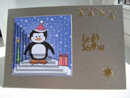 Cheeky Xmas Penguin Pyramage Sheet by Kerry West