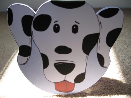 Spotty Dog Wobble Card by Kerry West