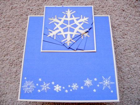 Xmas Snowflake No-hole Over the Edge N Spiral Pyramid by Kerry West