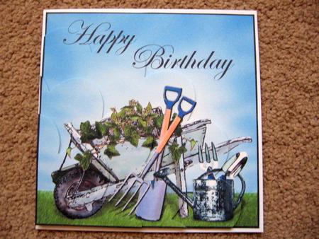 Gardening Birthday Shell Edged Corner Side Stacker by Kerry West