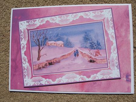 Winter Walk Topper and Background by Kerry West