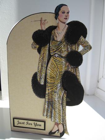 Tiger Lilly Shaped Card by Kerry West
