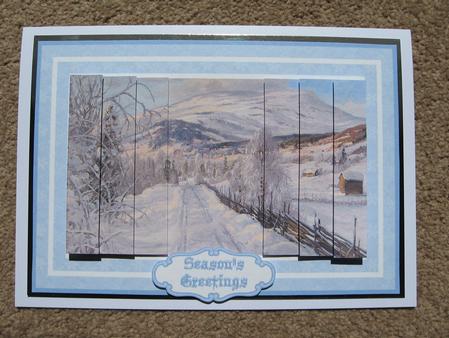 Winter Scene 2 Side Stacker Decoupage by Kerry West
