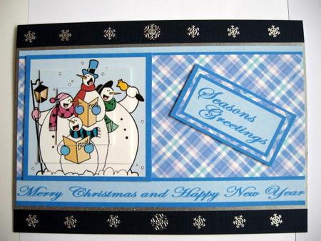 Christmas Snowmen Pyramid or Topper by Kerry West