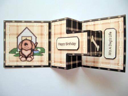 It's a Dogs Life 1 T-step Tri Fold by Kerry West