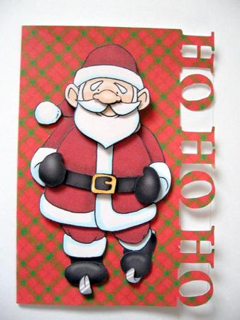 Skating Santa Doodles by Kerry West