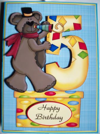 Party Bear Age 5 by Kerry Woodward