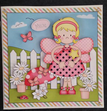 Fairy Fiz Quick Card & 3D Decoupage by Keryl Horwath