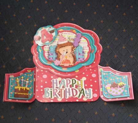 Birthday Hedgehog Gatefold Mini Kit by Keryl Horwath