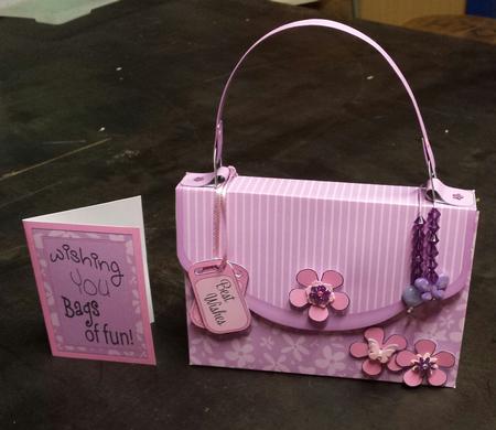 3D Pretty Pastel Handbag Treat or Favour Box Kit by Keryl Horwath