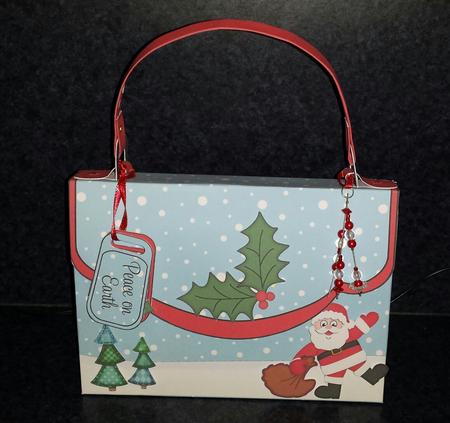 3D Santa's Sack Xmas Handbag Treat or Favour Box Kit by Keryl Horwath