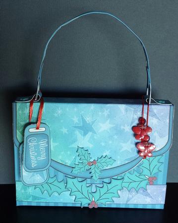 3D Frosty Stars Xmas Handbag Treat or Favour Box Kit by Keryl Horwath