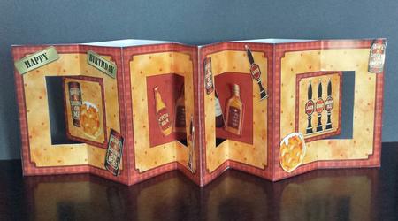 3D at the Pub Accordion Swing Card by Keryl Horwath