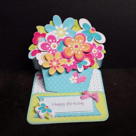 Sunshine & Flowers Shaped Easel Card Kit by Keryl Horwath