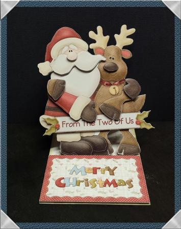 Christmas Dual Greetings Shaped Easel Card Kit by Keryl Horwath