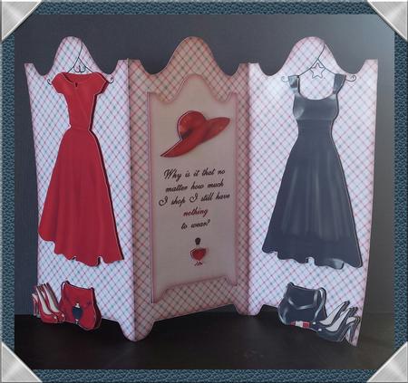 Fashion Dilemmas Screen Shaped Tri Fold Card Kit by Keryl Horwath