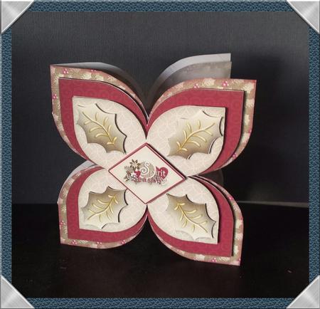 Spirit of the Season Quad Petal Shaped Fold Card Kit by Keryl Horwath